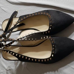 Torrid black studded heels. Size 11.